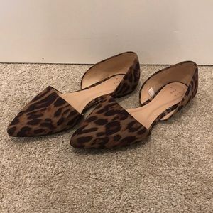 Leopard print flats